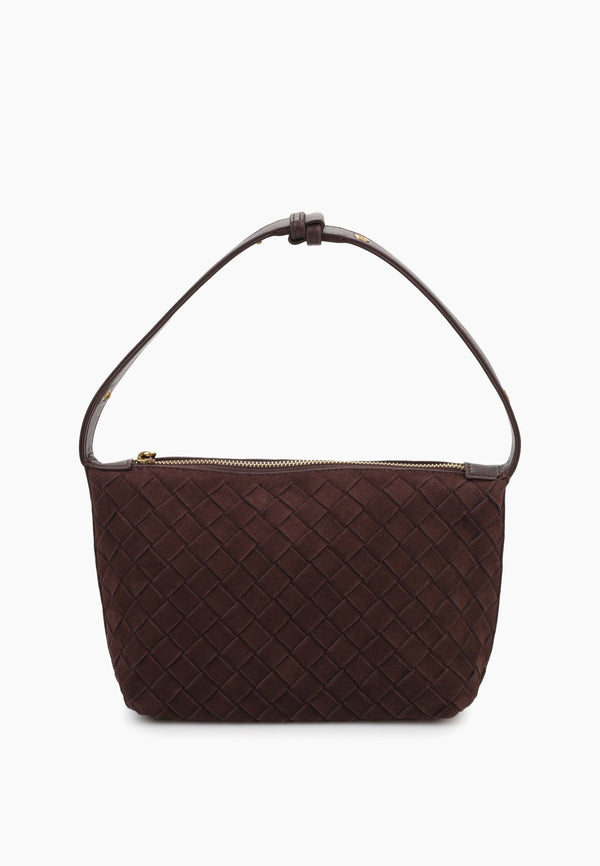 Woven Suede Bag