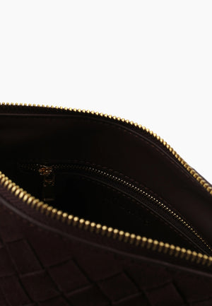 Woven Suede Bag
