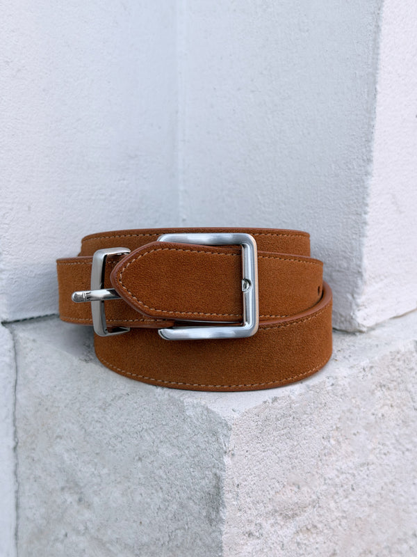 Genuine Suede Leather Belt