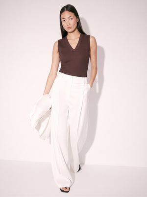 Knit Top with Decorative Buttons