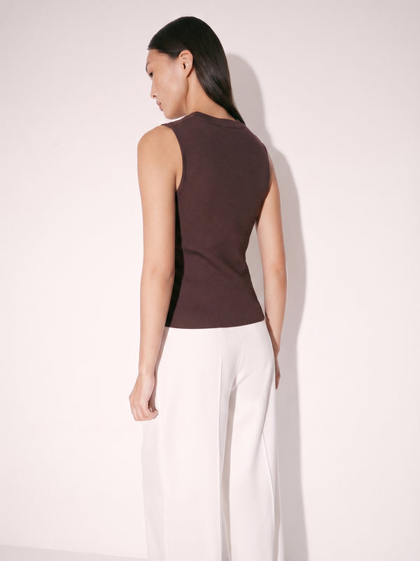 Knit Top with Decorative Buttons