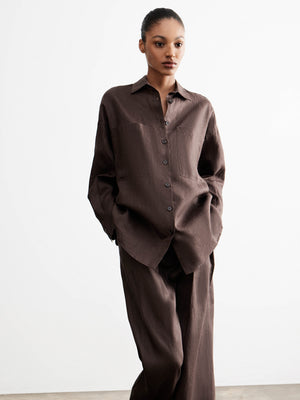 Straight-cut Linen Shirt