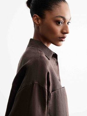 Straight-cut Linen Shirt