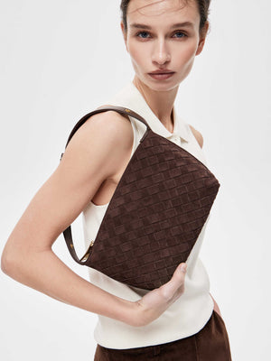 Woven Suede Bag