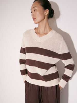 Striped Knit Sweater