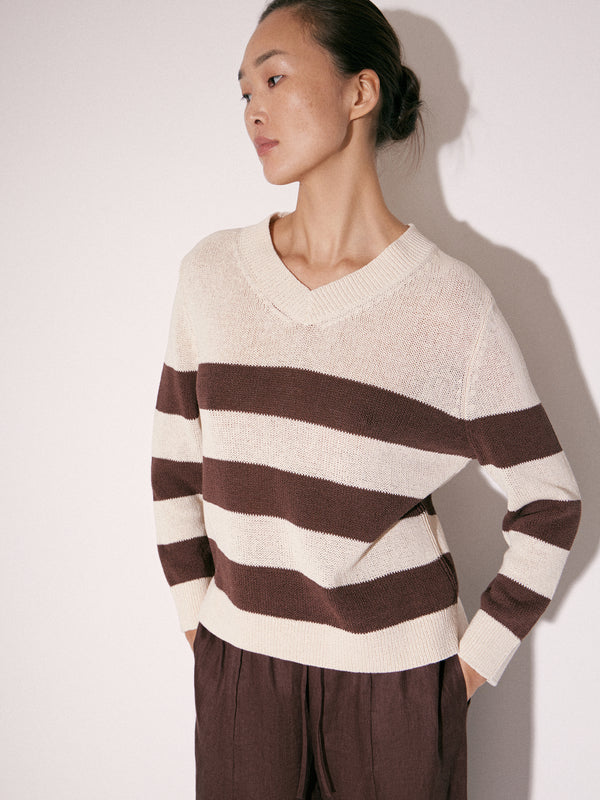 Striped Knit Sweater