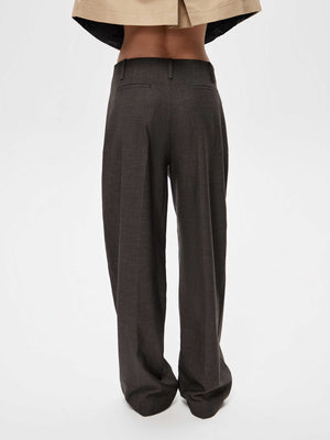 Tailored Wool-Blend Trousers