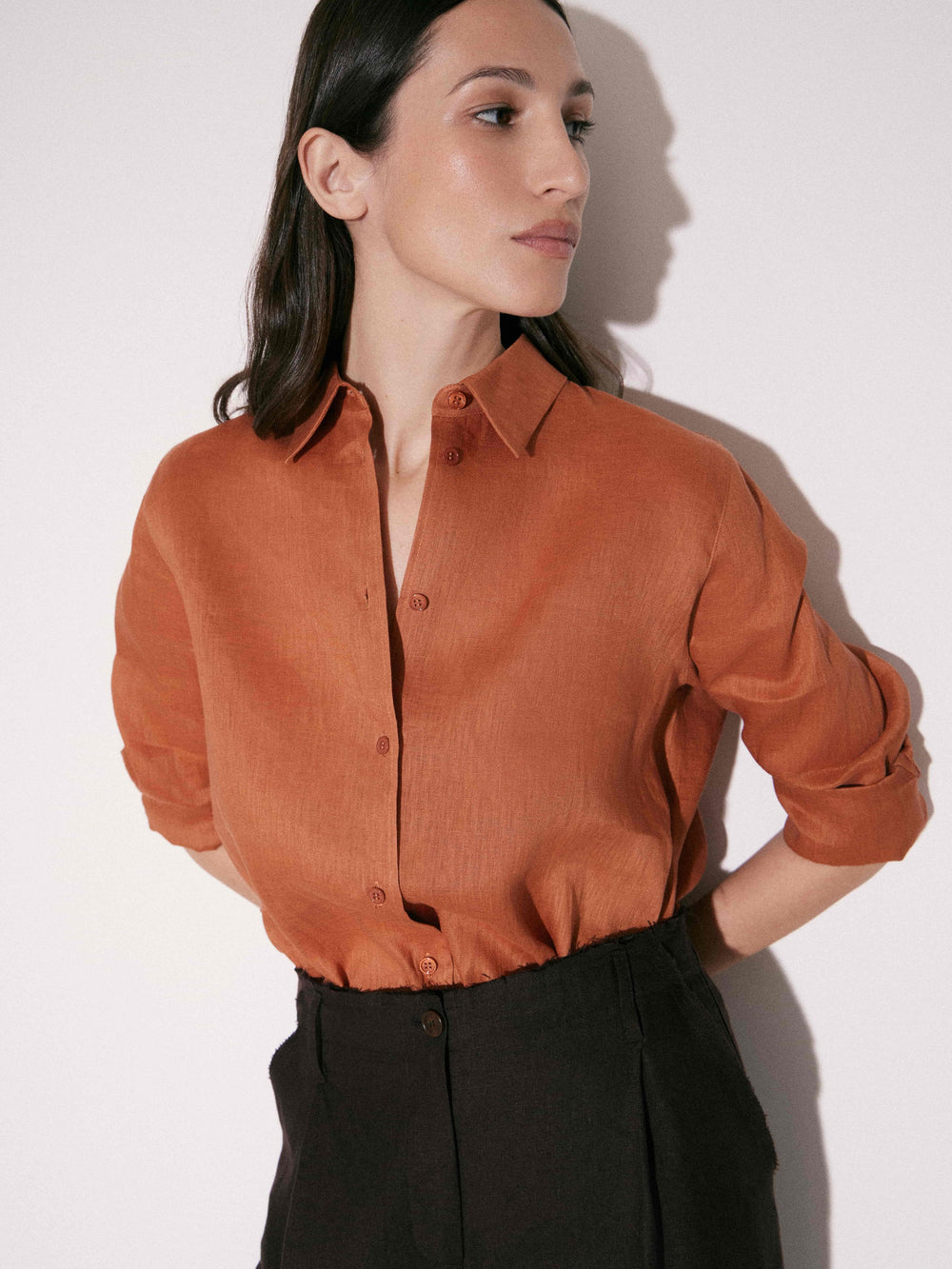 Fitted Linen Shirt
