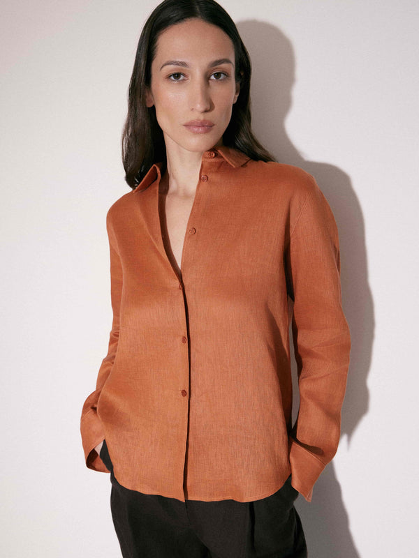 Fitted Linen Shirt