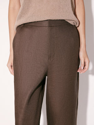 Cropped Linen Trousers