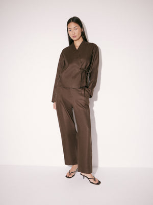 Cropped Linen Trousers