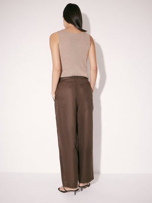 Cropped Linen Trousers