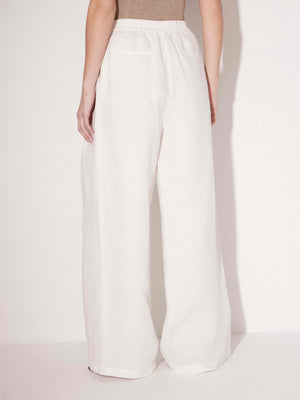 Wide-Leg Linen Trousers
