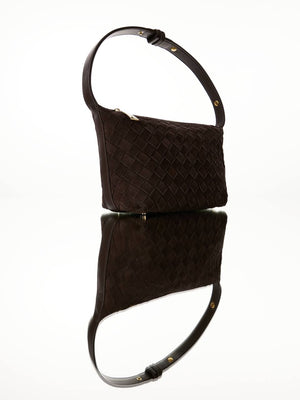 Woven Suede Bag