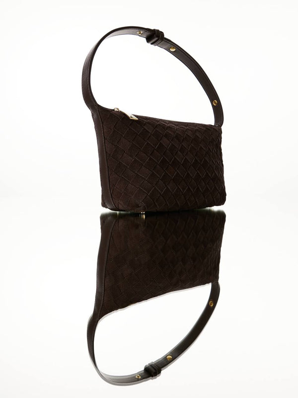 Woven Suede Bag