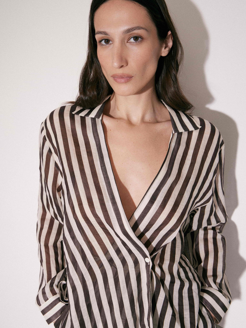 100% Ramie Wrap Shirt