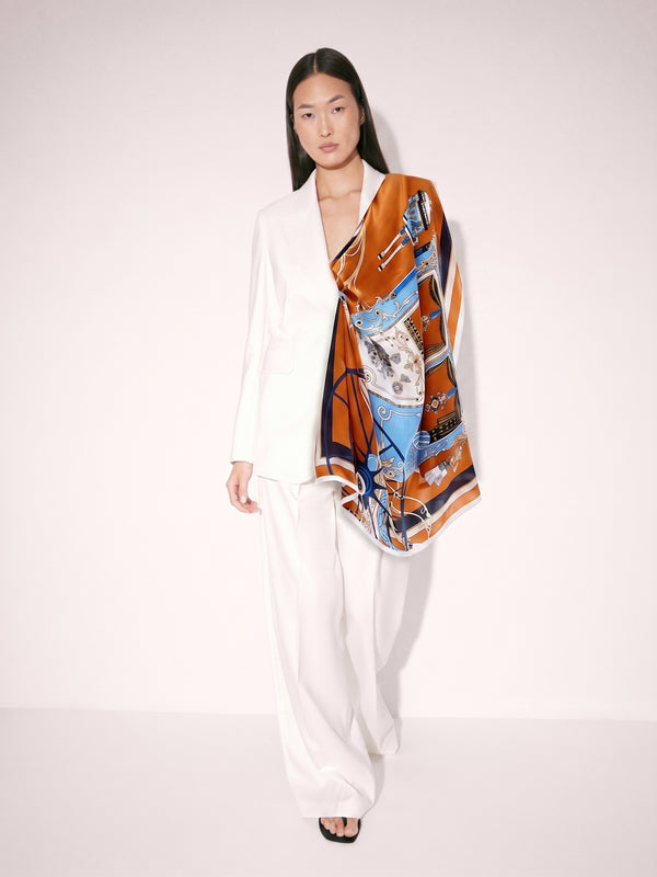 Graphic Silk Scarf