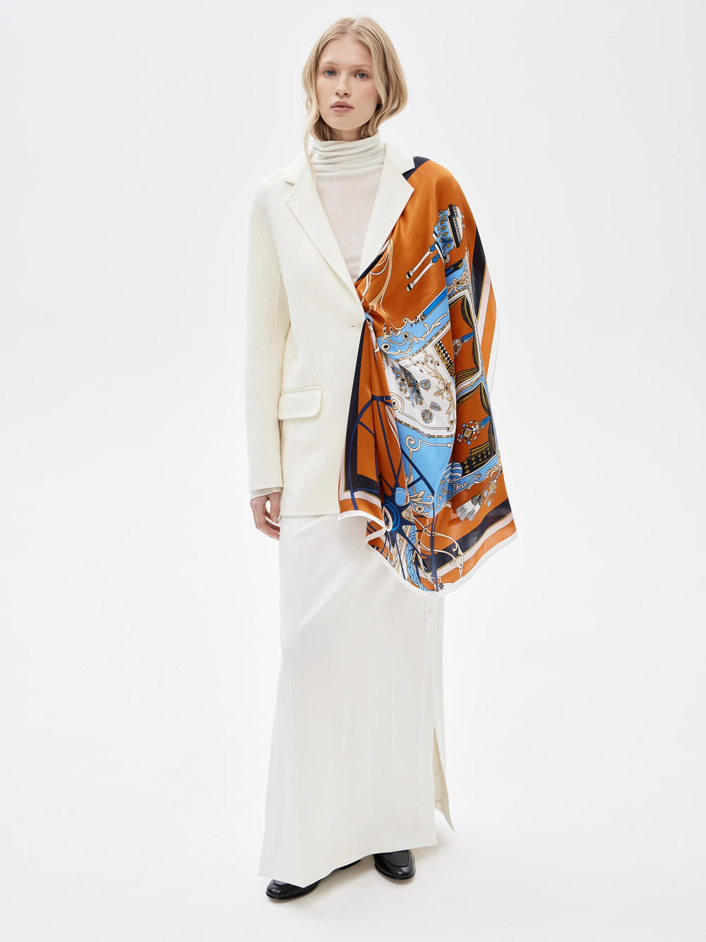 Graphic Silk Scarf