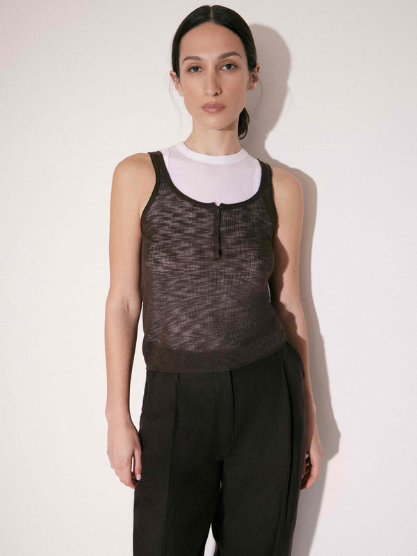 Viscose Henley Top