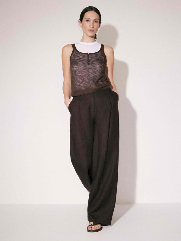 Viscose Henley Top