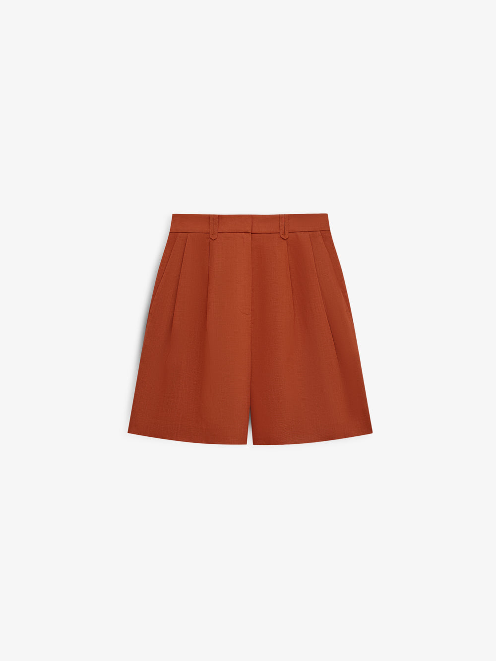 Tailored Linen-Blend Shorts