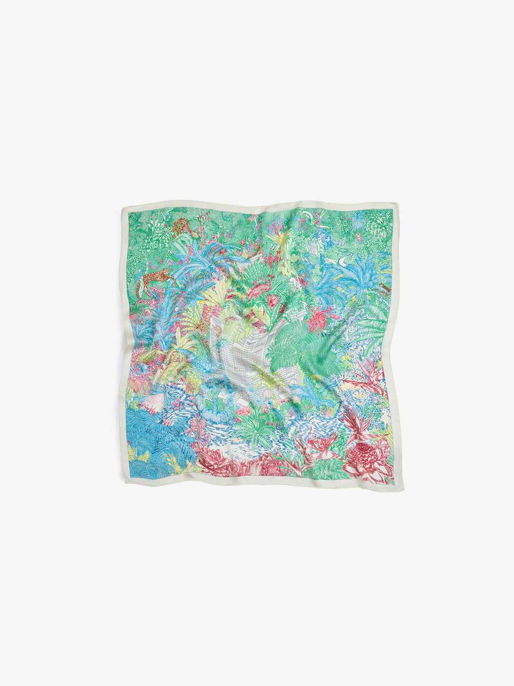 Printed 100% Silk Scarf