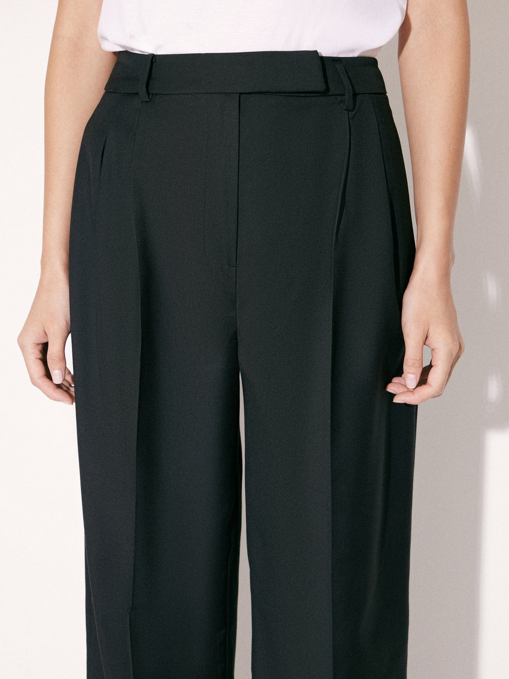 Tailored Wide-Leg Trousers