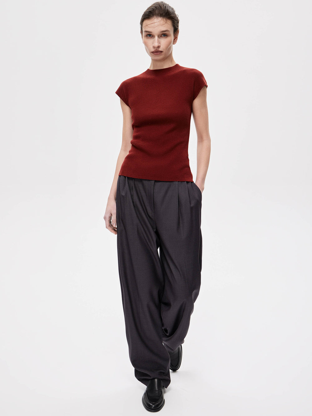 Soft Ribbed Knit Top