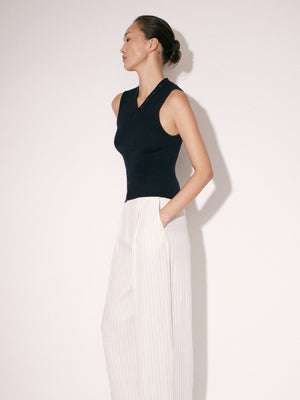 Knit Top with Decorative Buttons