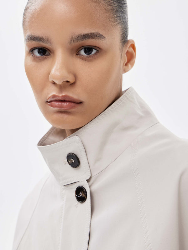 Trench coat in a Dense Fabric