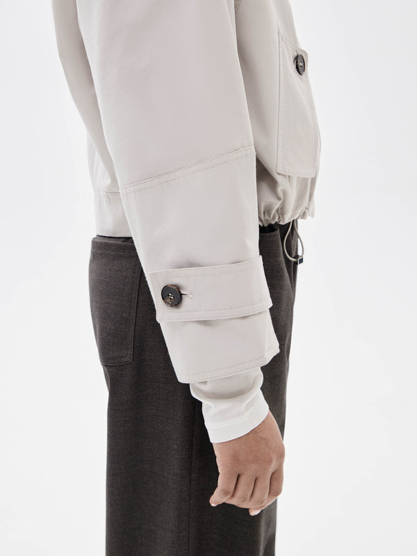 Trench coat in a Dense Fabric