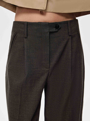 Tailored Wool-Blend Trousers